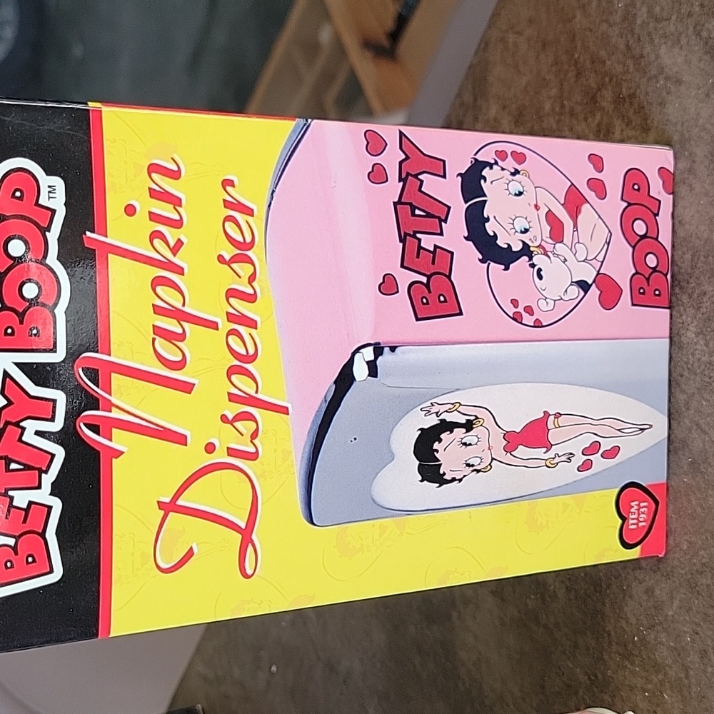 Betty boop napkin dispenser used